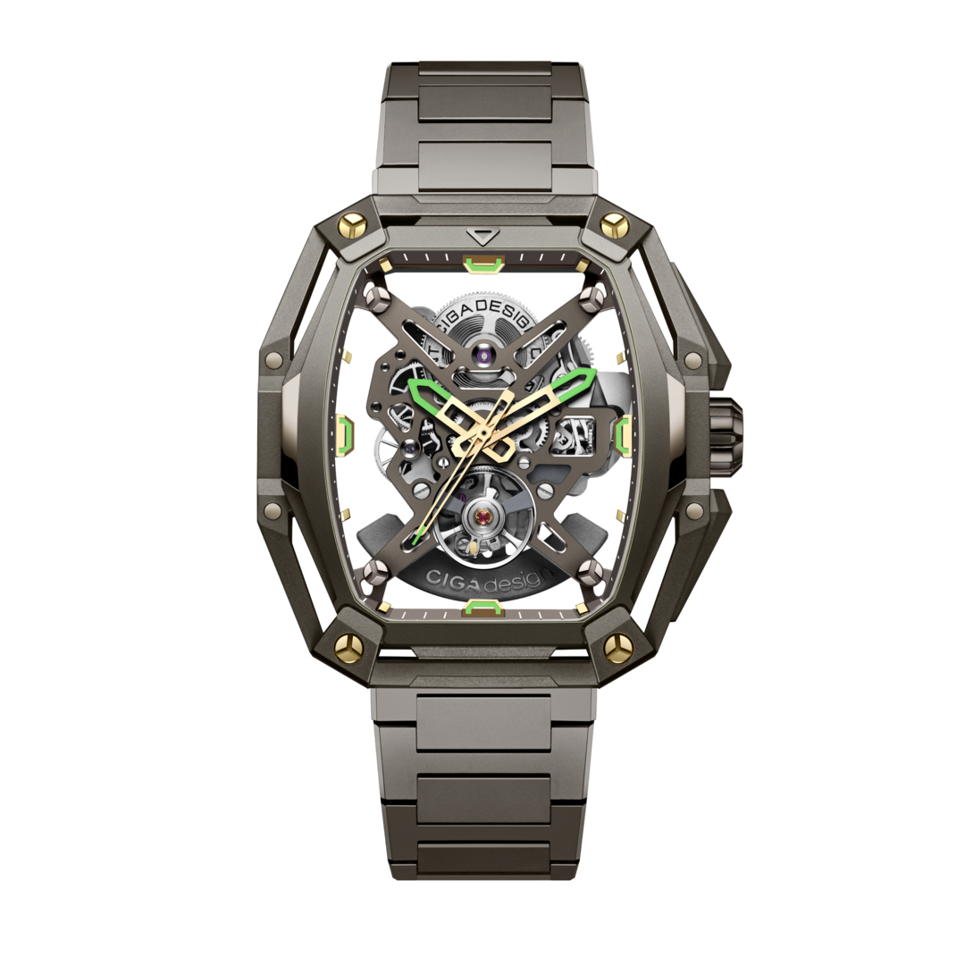 Official full front image of the CIGA Design Hunter Vintage Brown Gold variant