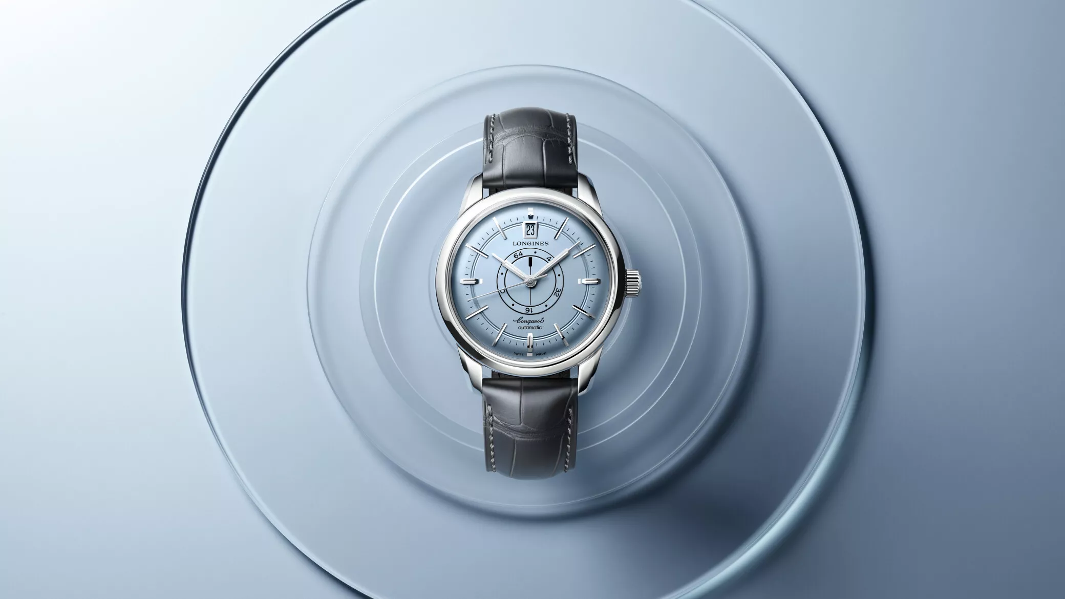 Longines gibt der Conquest Heritage eine zentrale Gangreserve