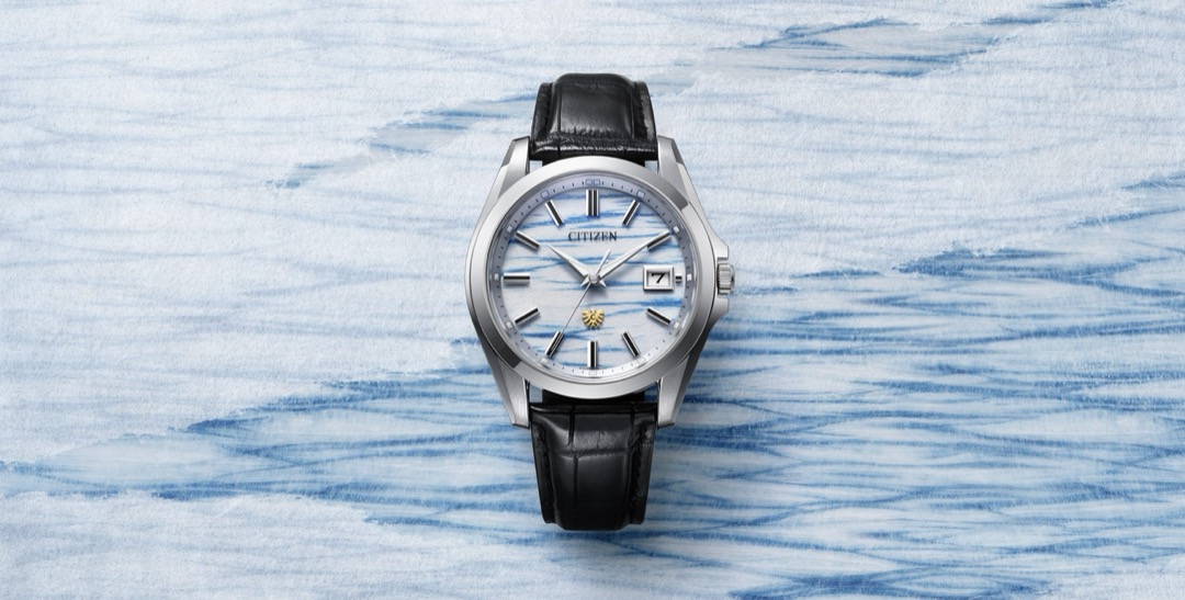The CITIZEN AQ4090-08A brings indigo washi texture to a 200-piece limited edition