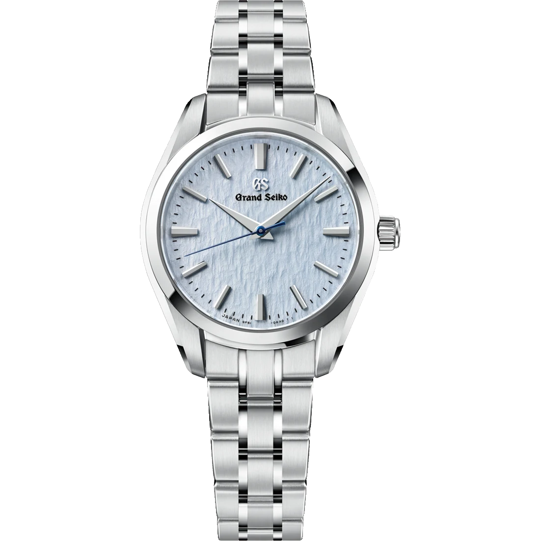 Grand Seiko SBGX361 33 mm light-blue dial front view