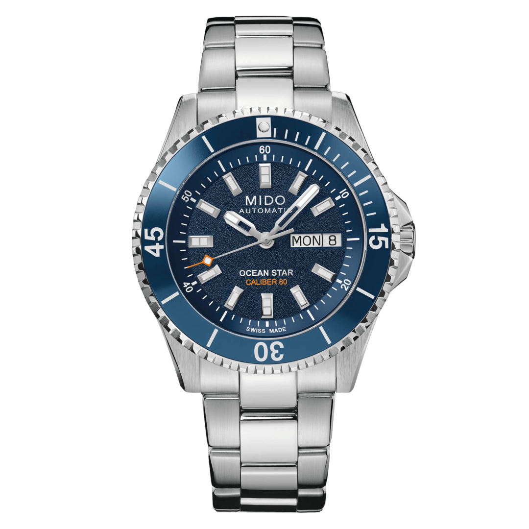 Official front view of the Mido Ocean Star 200 M026.930.11.041.00