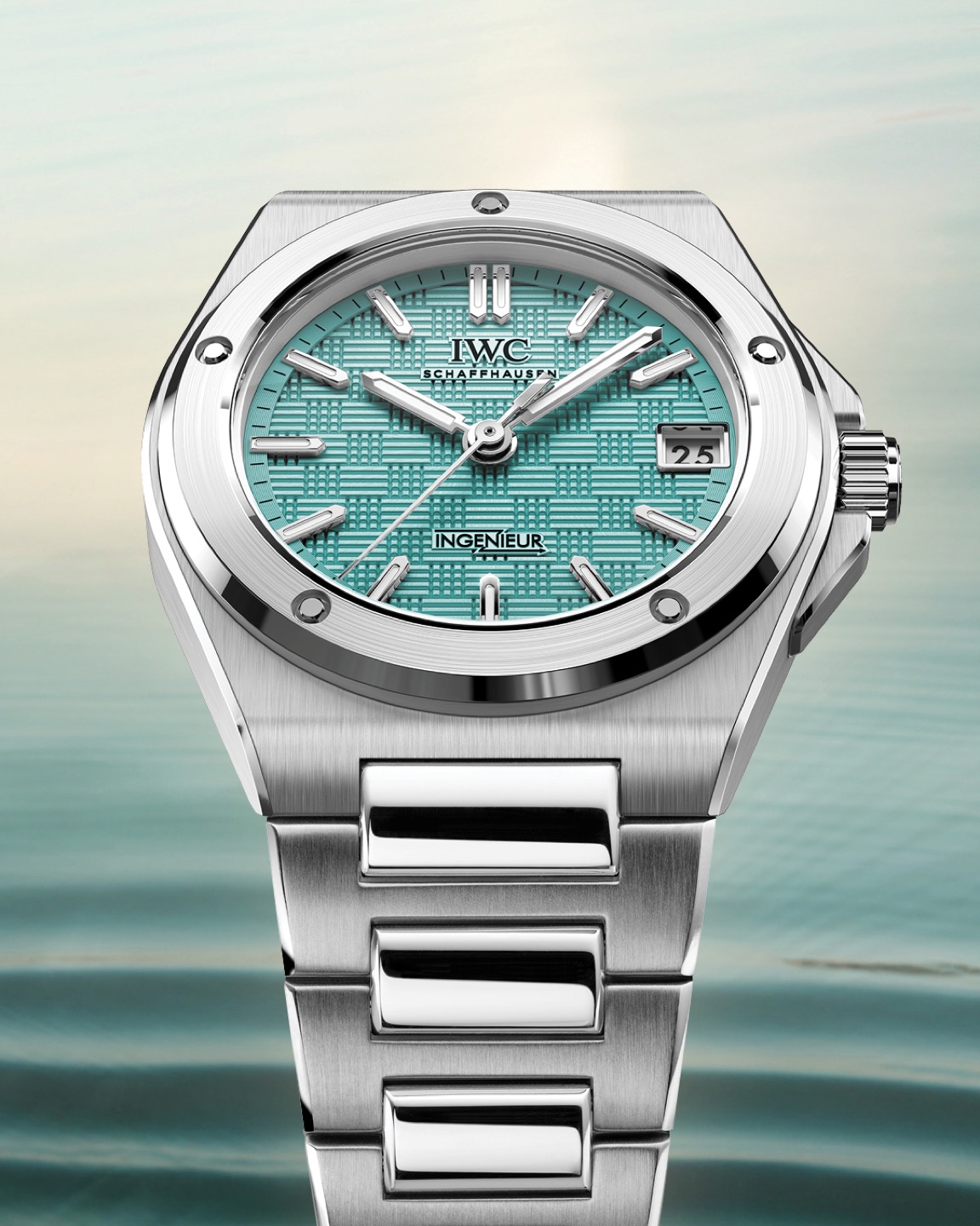 Official close-up image of the IWC Ingenieur Automatic 35 Pool