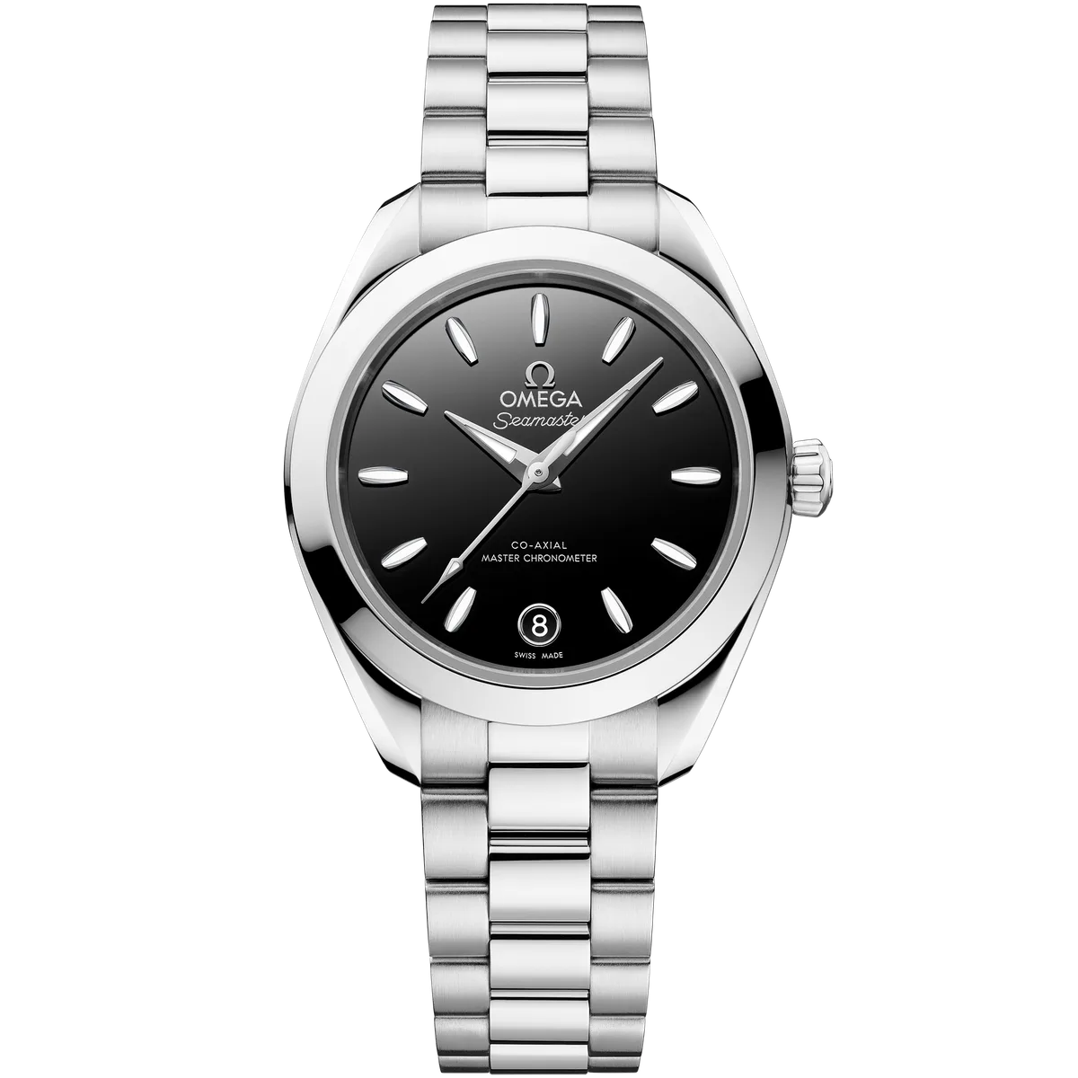OMEGA Seamaster Aqua Terra 30 mm reference 220.10.30.20.01.001 black-dial front view