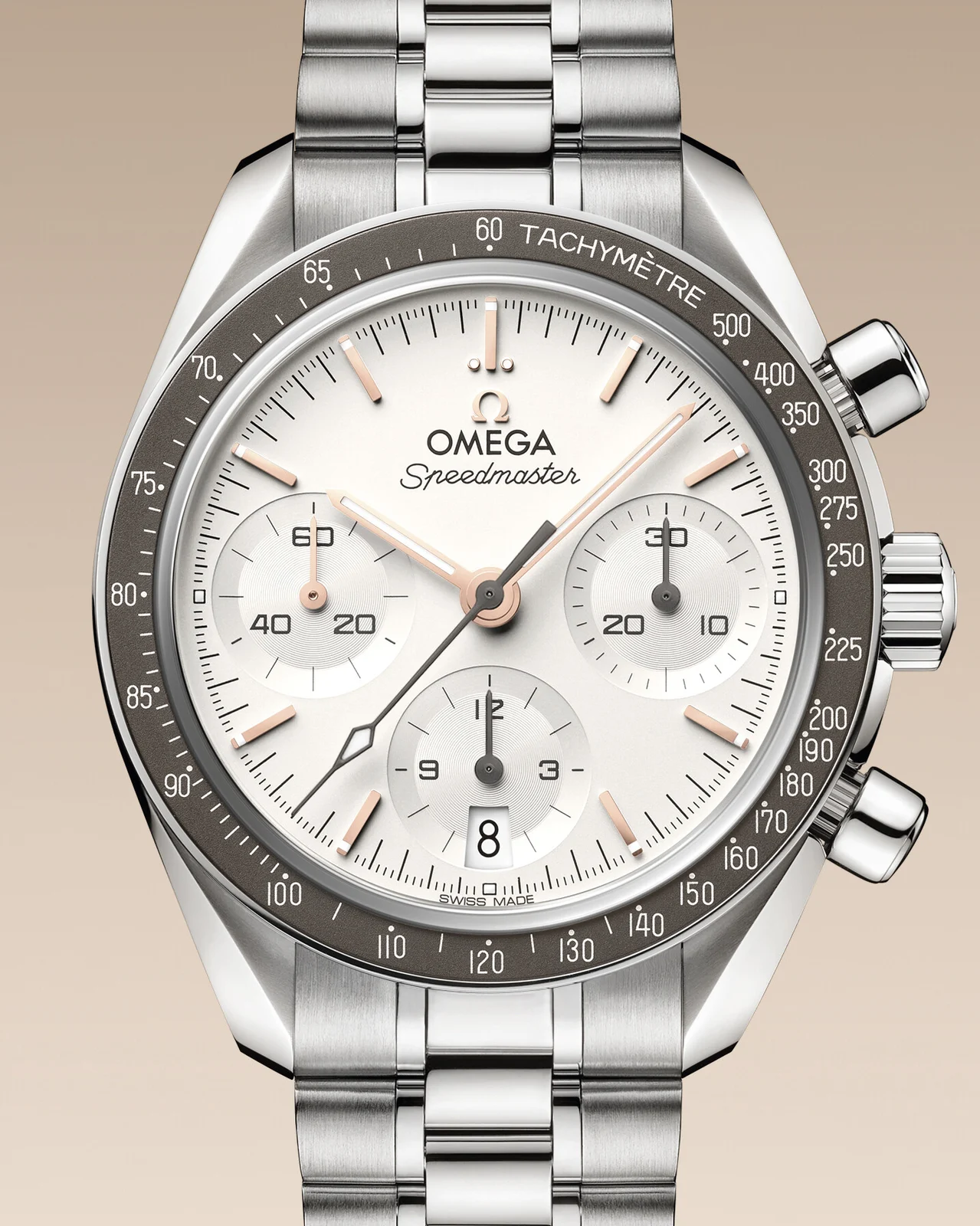 OMEGA Speedmaster 38 324.30.38.50.02.003 front view