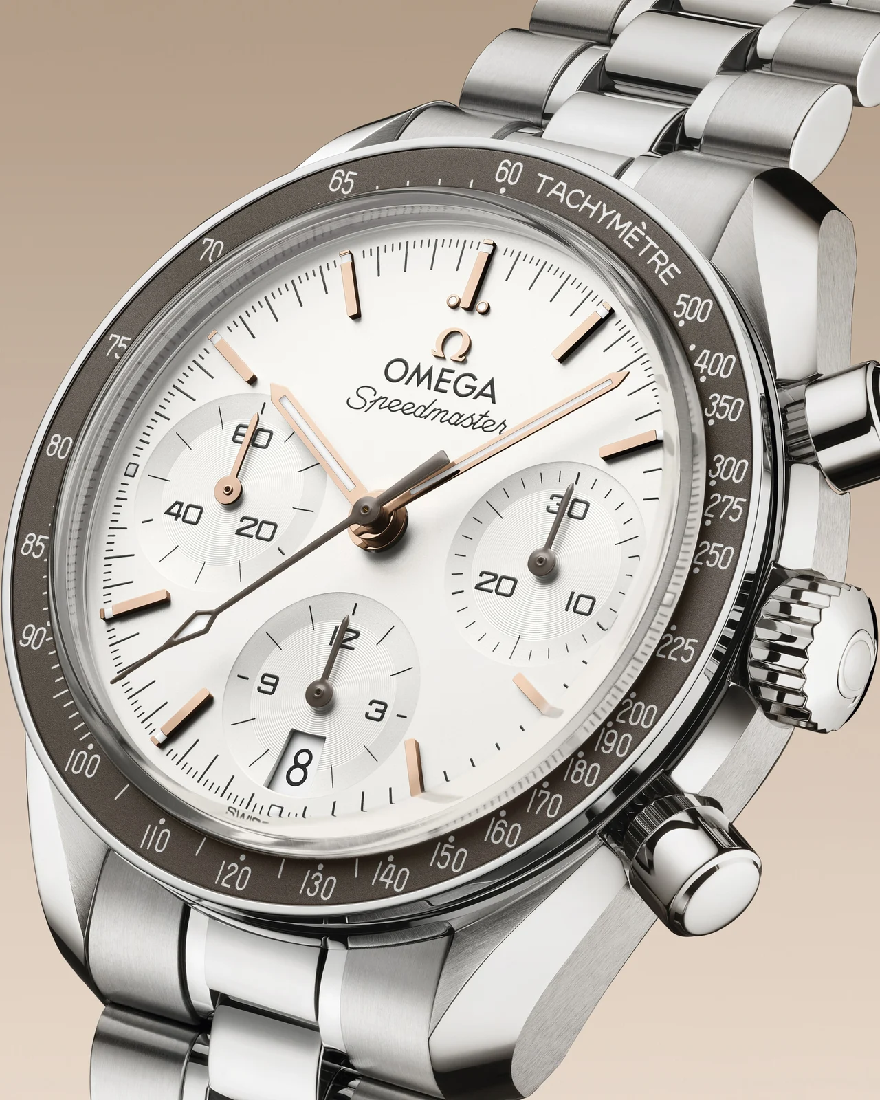 OMEGA Speedmaster 38 324.30.38.50.02.003 three-quarter view