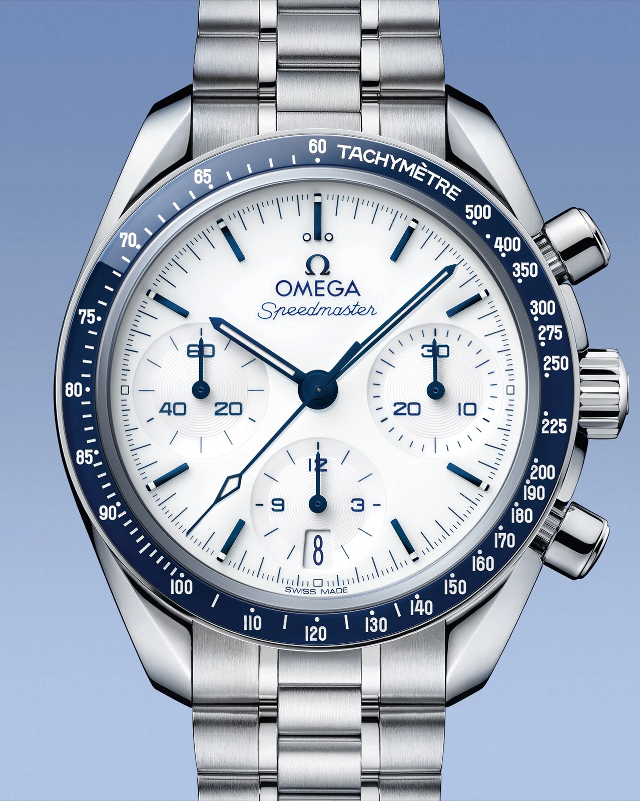 OMEGA Speedmaster 38 324.30.38.50.04.001 front view