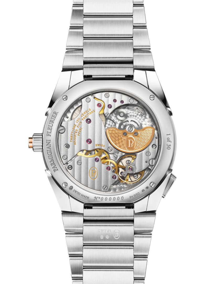 Official detail image of the Parmigiani Tonda PF GMT Rattrapante Platinum